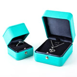 Romantic Leather Jewelry Ring Box for Wedding