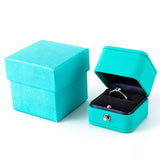 Romantic Leather Jewelry Ring Box for Wedding