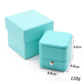 Romantic Leather Jewelry Ring Box for Wedding