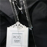 Romantic Rhinestone Fringed Forehead Chain Crystal Chrismas Headdress