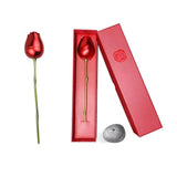 Rose Flower Jewelry Box Ear Decorative Case Organizer Mother Gift