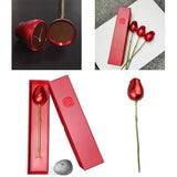 Rose Flower Jewelry Box Ear Decorative Case Organizer Mother Gift