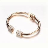 Rose Crystal Bracelets For Women Cuff Bracelet
