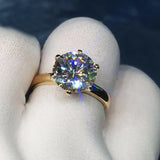 Rose Rings for Women Christmas Decor Rings Jewelry Gift Wedding Accessories