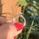 Rose Rings for Women Christmas Decor Rings Jewelry Gift Wedding Accessories