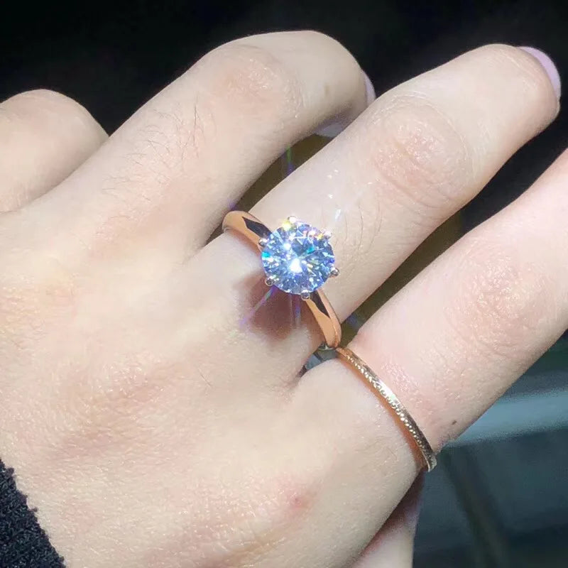 Rose Rings for Women Christmas Decor Rings Jewelry Gift Wedding Accessories