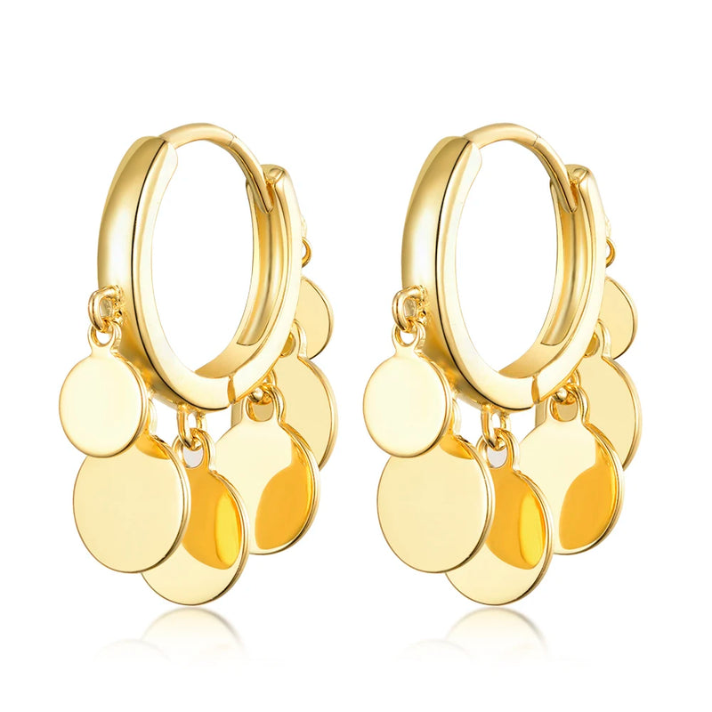 925 Sterling Silver Hoop Earrings for Women Party Gift