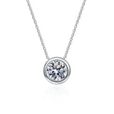 Zircon Sterling Silver Pendant Necklace Hyacinth Stone