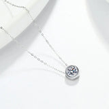 Zircon Sterling Silver Pendant Necklace Hyacinth Stone