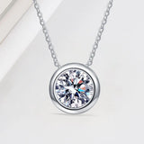 Zircon Sterling Silver Pendant Necklace Hyacinth Stone