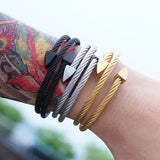 Royal Men Bracelet Niche Triangle Love Mens Jewelry Stainless Steel