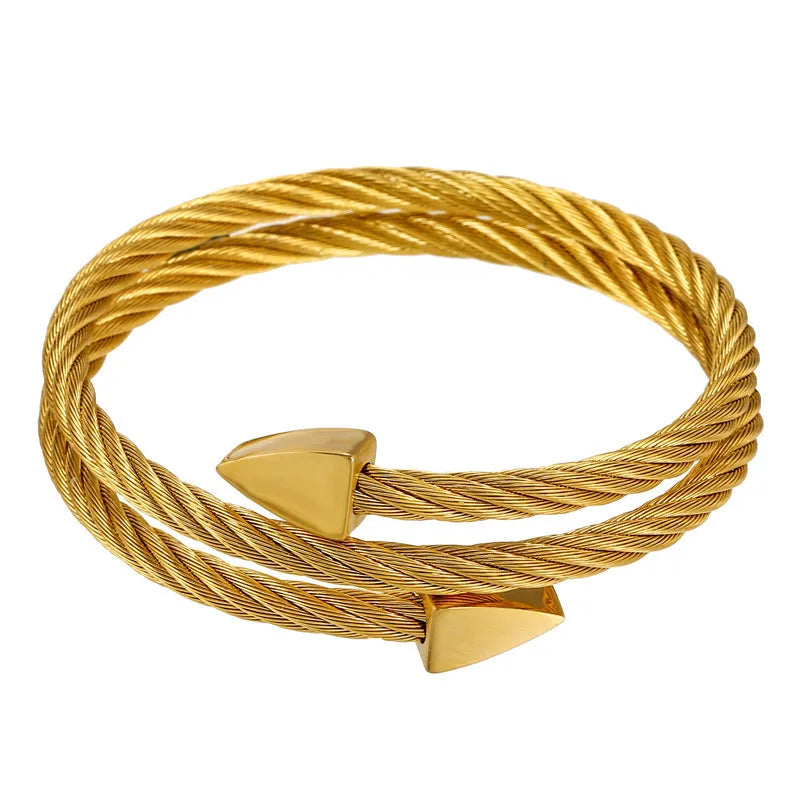 Royal Men Bracelet Niche Triangle Love Mens Jewelry Stainless Steel