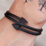 Royal Men Bracelet Triangle Mens Jewelry Stainless Steel Homm