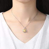 Sterling Silver Pearl Pendant Necklace for Women Party Fine Jewelry