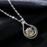 Sterling Silver Pearl Pendant Necklace for Women Party Fine Jewelry