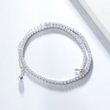 S925 Full Zircon Anklets for Women Fine Jewelry