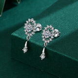 S925 Blingbling Zircon Drop Stud Earrings for Women