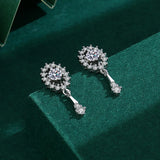 S925 Blingbling Zircon Drop Stud Earrings for Women