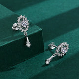 S925 Blingbling Zircon Drop Stud Earrings for Women