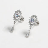 S925 Blingbling Zircon Drop Stud Earrings for Women