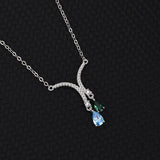 S925 Zircon Pendant Necklace for Women Party Clavicle Chain