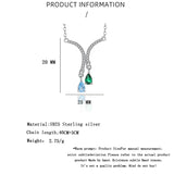 S925 Zircon Pendant Necklace for Women Party Clavicle Chain