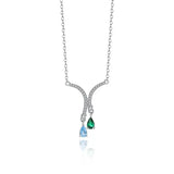 S925 Zircon Pendant Necklace for Women Party Clavicle Chain