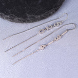 S925 Sterling Silver Tassel Earrings for Women