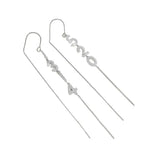 S925 Sterling Silver Tassel Earrings for Women