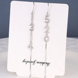 S925 Sterling Silver Tassel Earrings for Women