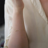 S925 Sterling Silver Bowknot Charm Bracelet for Women Girls