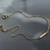 925 Silver Geometric Chain Bracelet 14K Plated for Women Girls