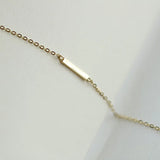 925 Silver Geometric Chain Bracelet 14K Plated for Women Girls