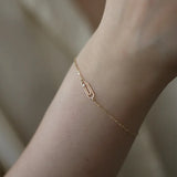 925 Silver Bracelet Homme 14K Plated Women's Bracelet Wedding Gift