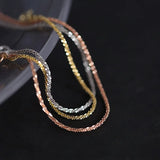 S925 Sterling Silver Bracelet 14K Plated Shinning Fine Jewelry Wedding Gift