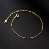 S925 Sterling Silver Female Bracelet 14K Plated Fine Jewelry Wedding Gift
