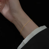 S925 Sterling Silver Female Bracelet 14K Plated Fine Jewelry Wedding Gift