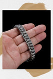 S925 Sterling Silver Hand Woven Jewelry Ethnic Punk Rock Bracelet