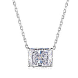 S925 Sterling Silver High Carbon Diamond Pendant Necklace