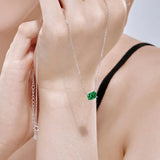 S925 Sterling Silver High Carbon Diamond Pendant Necklace