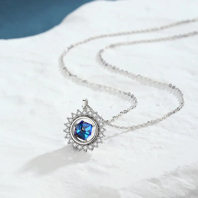 Austrian Crystal Pendant Necklace for Women, Fine Jewelry