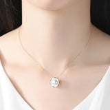 925 Sterling Silver Pearl Pendant Necklace for Women - Fine Jewelry