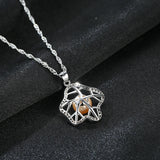 925 Silver Pearl Pendant Necklace Zircon Clavicle Chain