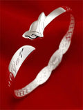 S925 Vintage Thai Silver Men's Bracelet, Fox Personalized Ladies Couple Bracelet