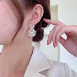 S925 Silver Needle Flower Daisy Earrings for Women