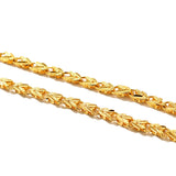 24K Plated Snake Bone Necklace Wedding Jewelry