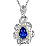 Sapphire Crystal Pendant Necklaces for Women