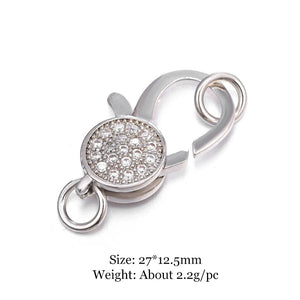 Rhinestone Pearl Lobster Clasp Fasteners for Jewelry Making