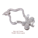 Rhinestone Pearl Lobster Clasp Fasteners for Jewelry Making