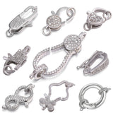Rhinestone Pearl Lobster Clasp Fasteners for Jewelry Making